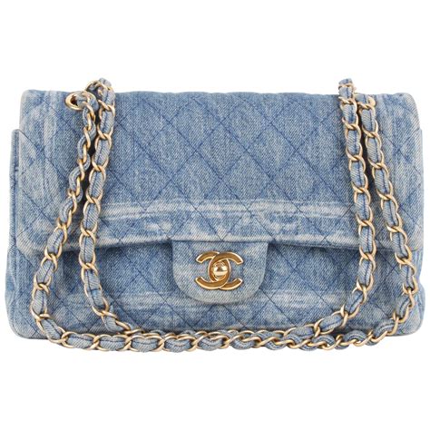 chanel bubble backpack|Chanel denim flap bag.